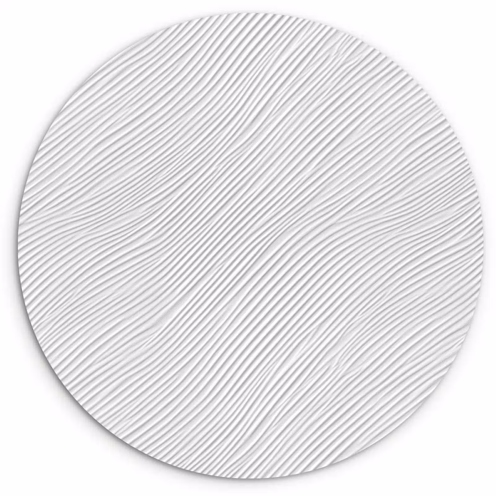 Muurcirkel - Golven - Ribbels - Wit — 1