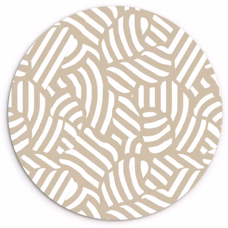 Muurcirkel - Abstract - Modern - Beige — 1