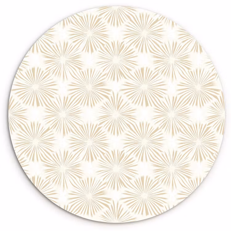 Muurcirkel - Abstract - Motief - Beige — 1