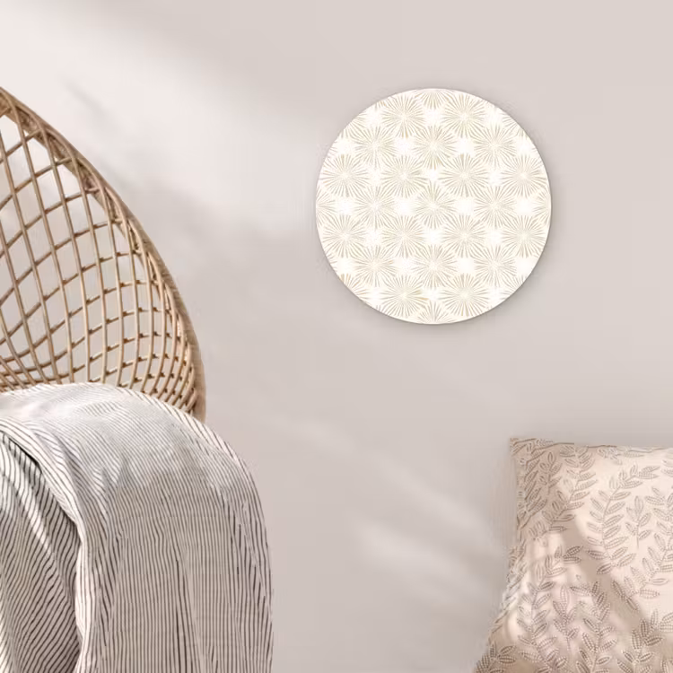Muurcirkel - Abstract - Motief - Beige — 5