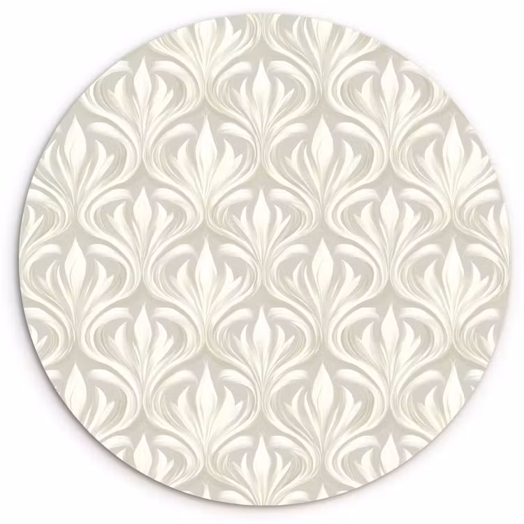 Muurcirkel - Barok - Patroon - Beige — 1