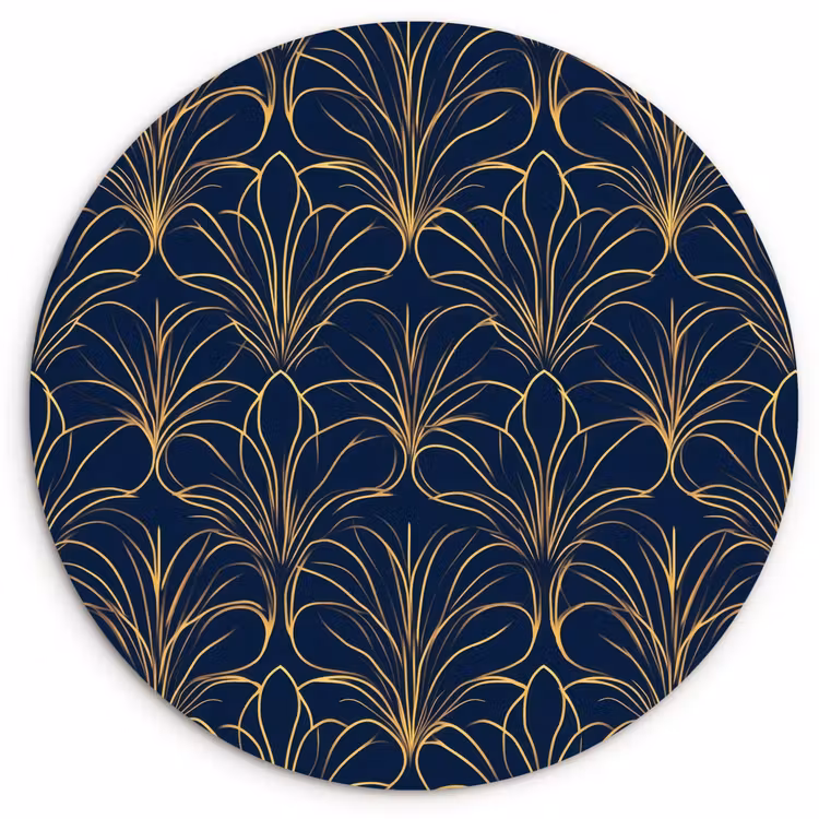 Muurcirkel - Deco - Waaier - Blauw — 1