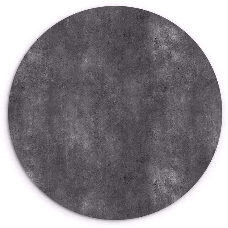 Muurcirkel - Donkergrijs - Ruw - Beton — 1