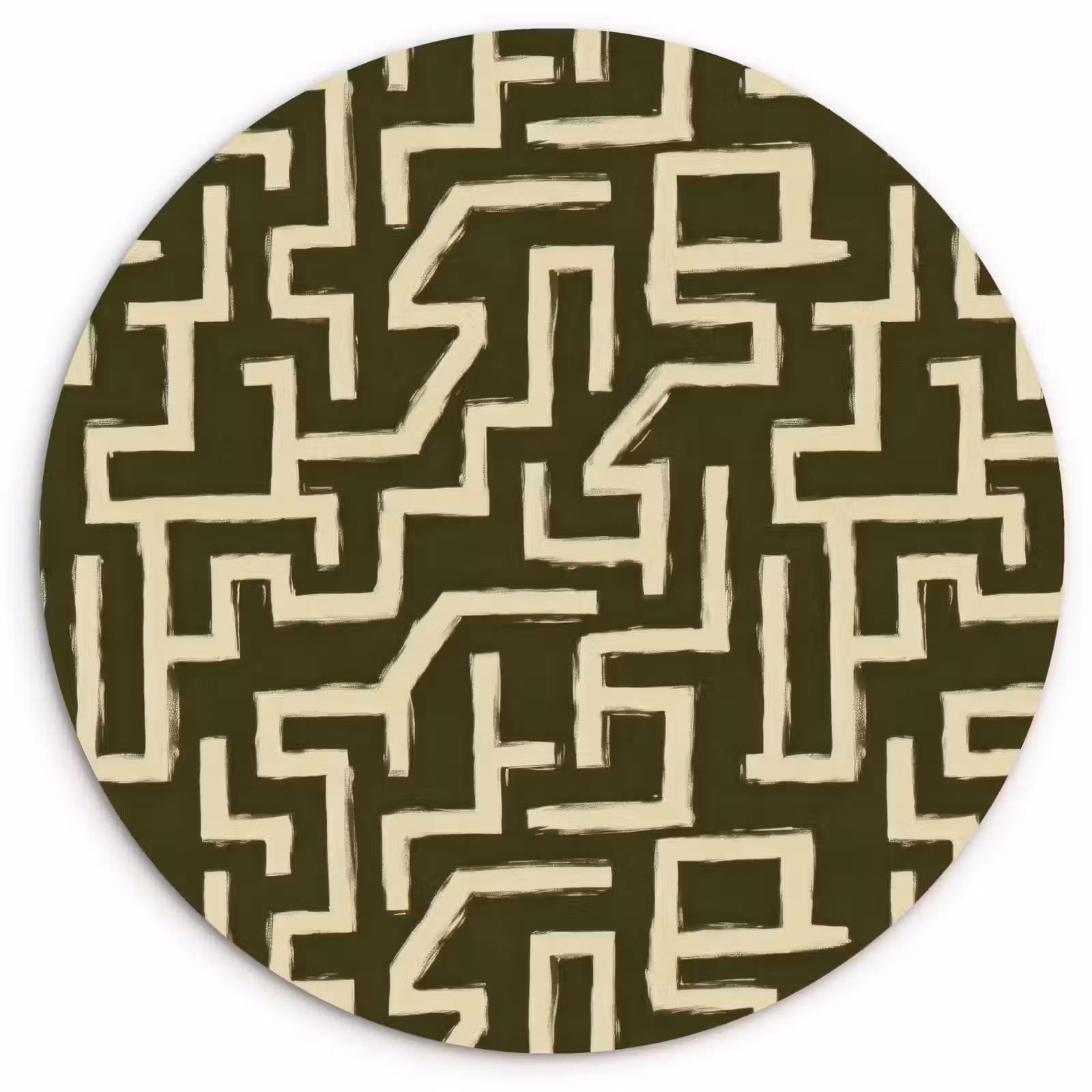 Muurcirkel - Abstract - Lijnen - Groen — 1