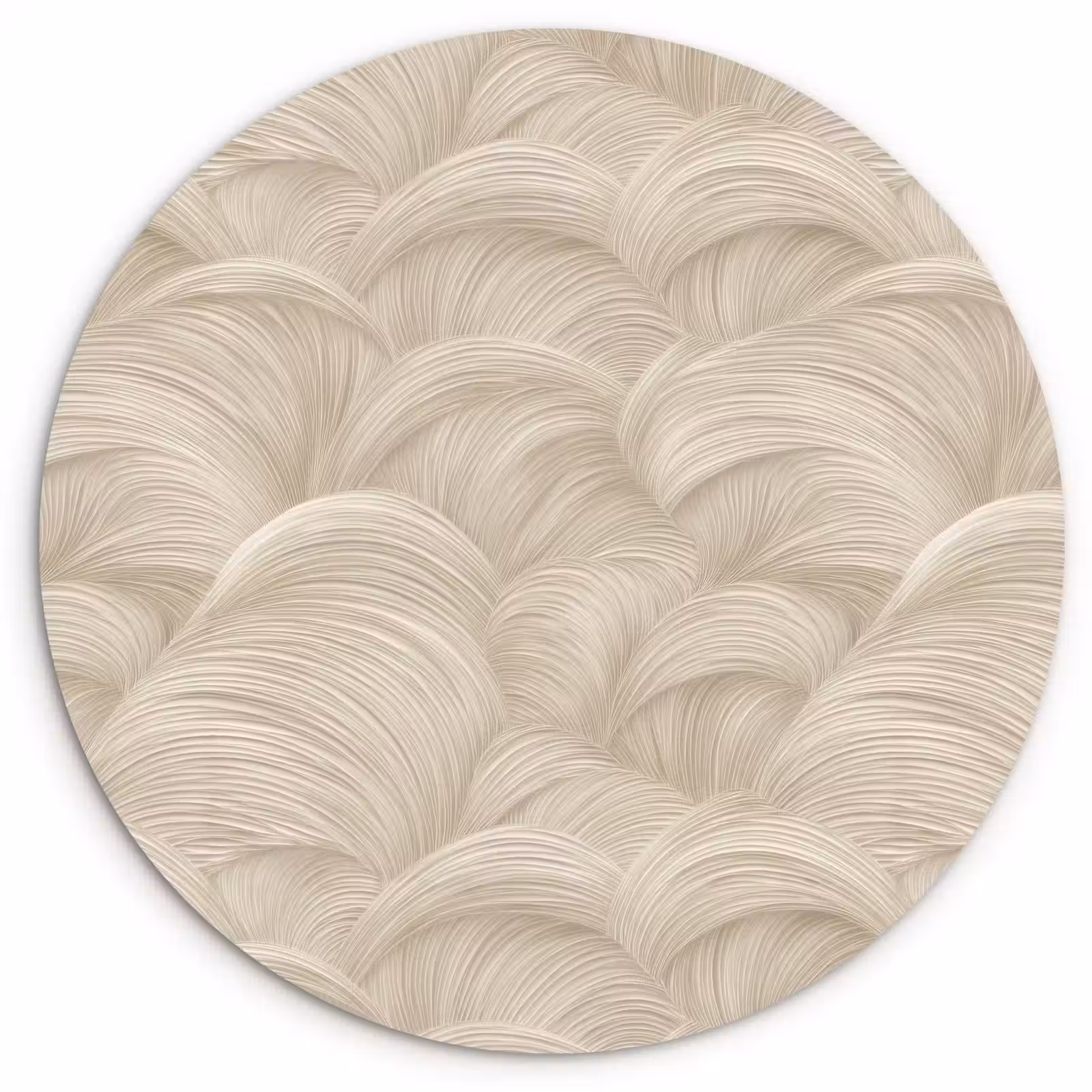 Muurcirkel - Bogen - Patroon - Beige — 1