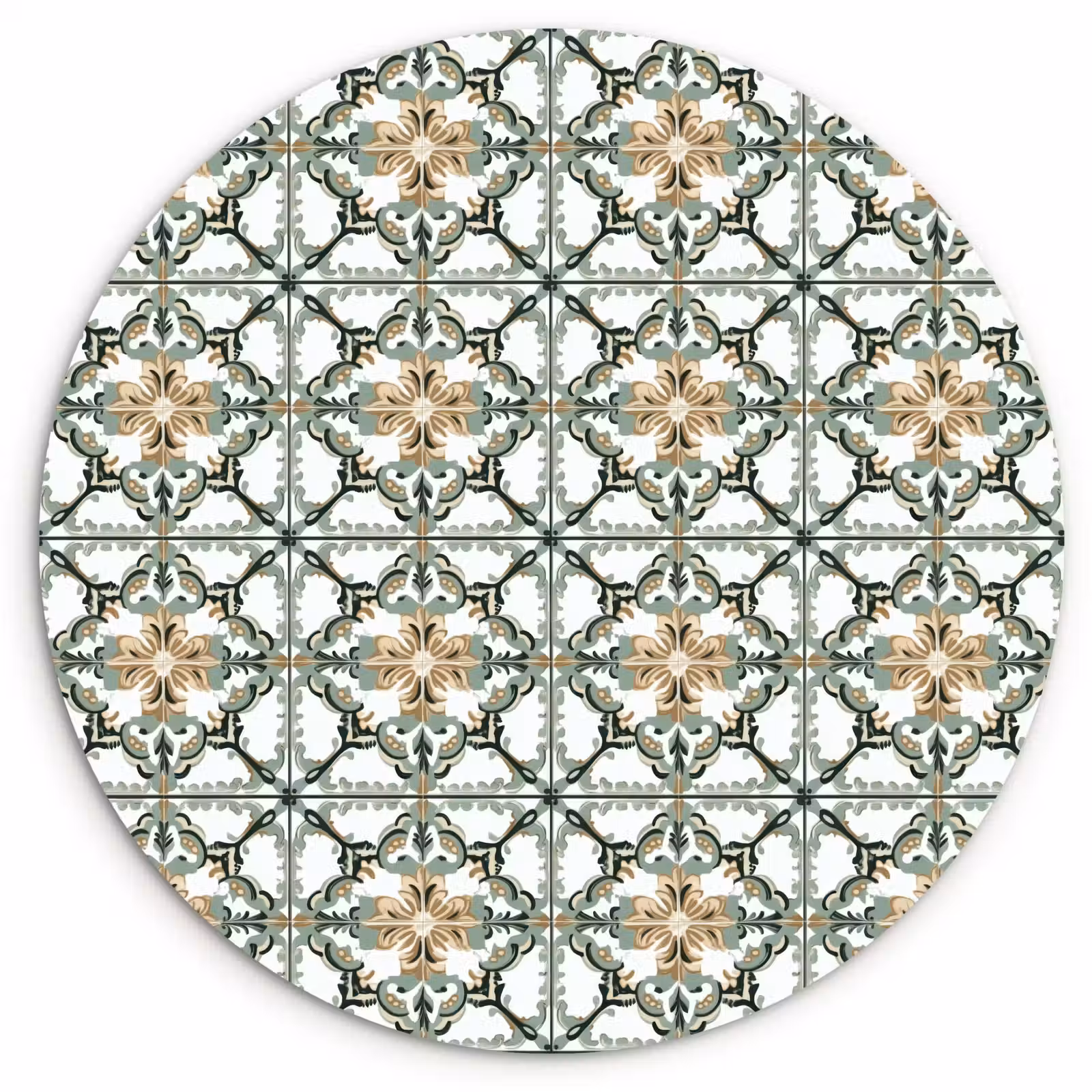 Muurcirkel - Floraal - Verweerd - Keurrijk — 1