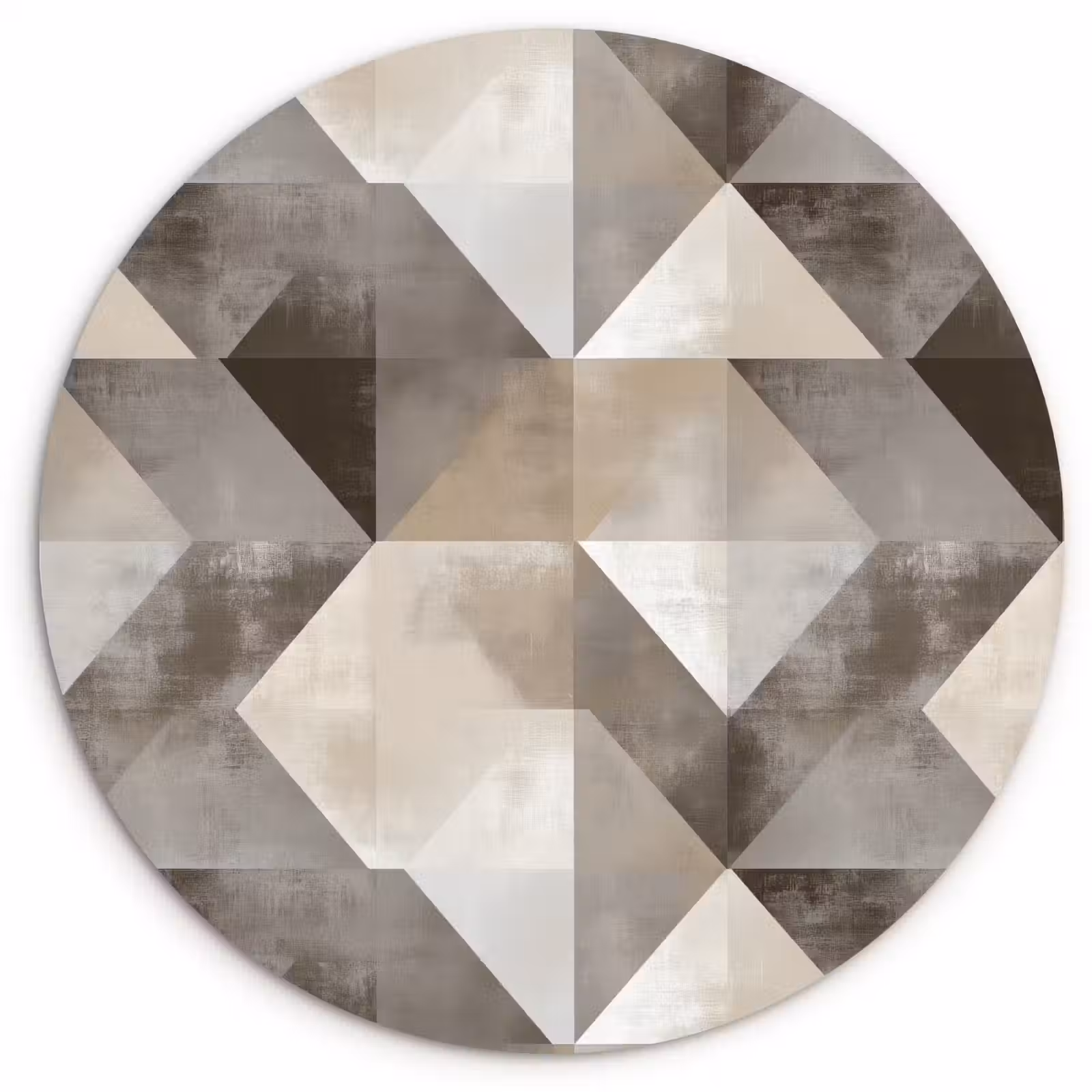 Muurcirkel - Geometrisch - Motief - Aardetinten — 1