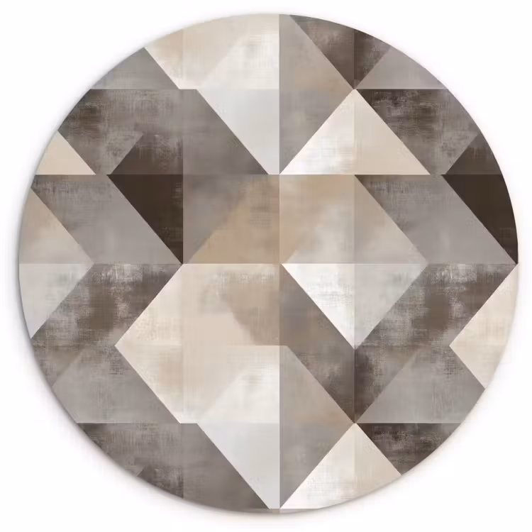 Muurcirkel - Geometrisch - Motief - Aardetinten — 1