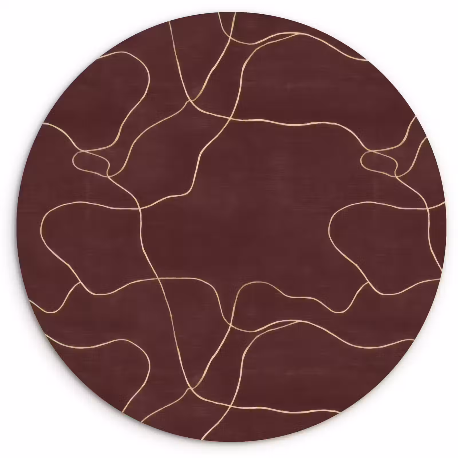 Muurcirkel - Abstract - Modern - Bruin — 1
