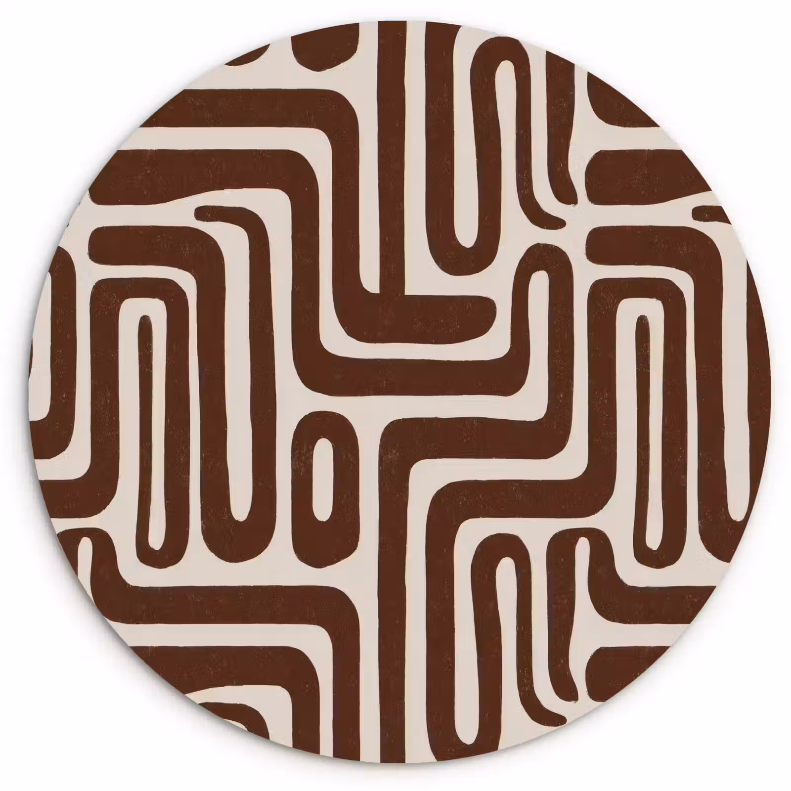 Muurcirkel - Abstract - Patroon - Bruin — 1