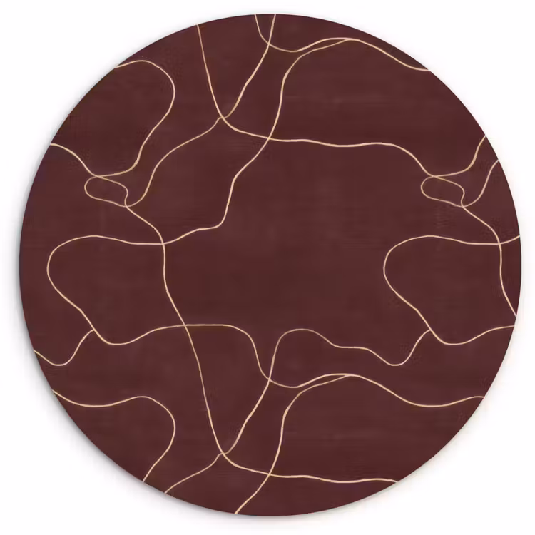 Muurcirkel - Abstract - Modern - Bruin — 1