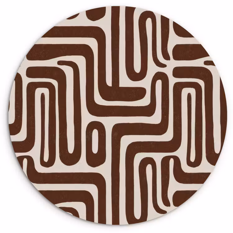 Muurcirkel - Abstract - Patroon - Bruin — 1