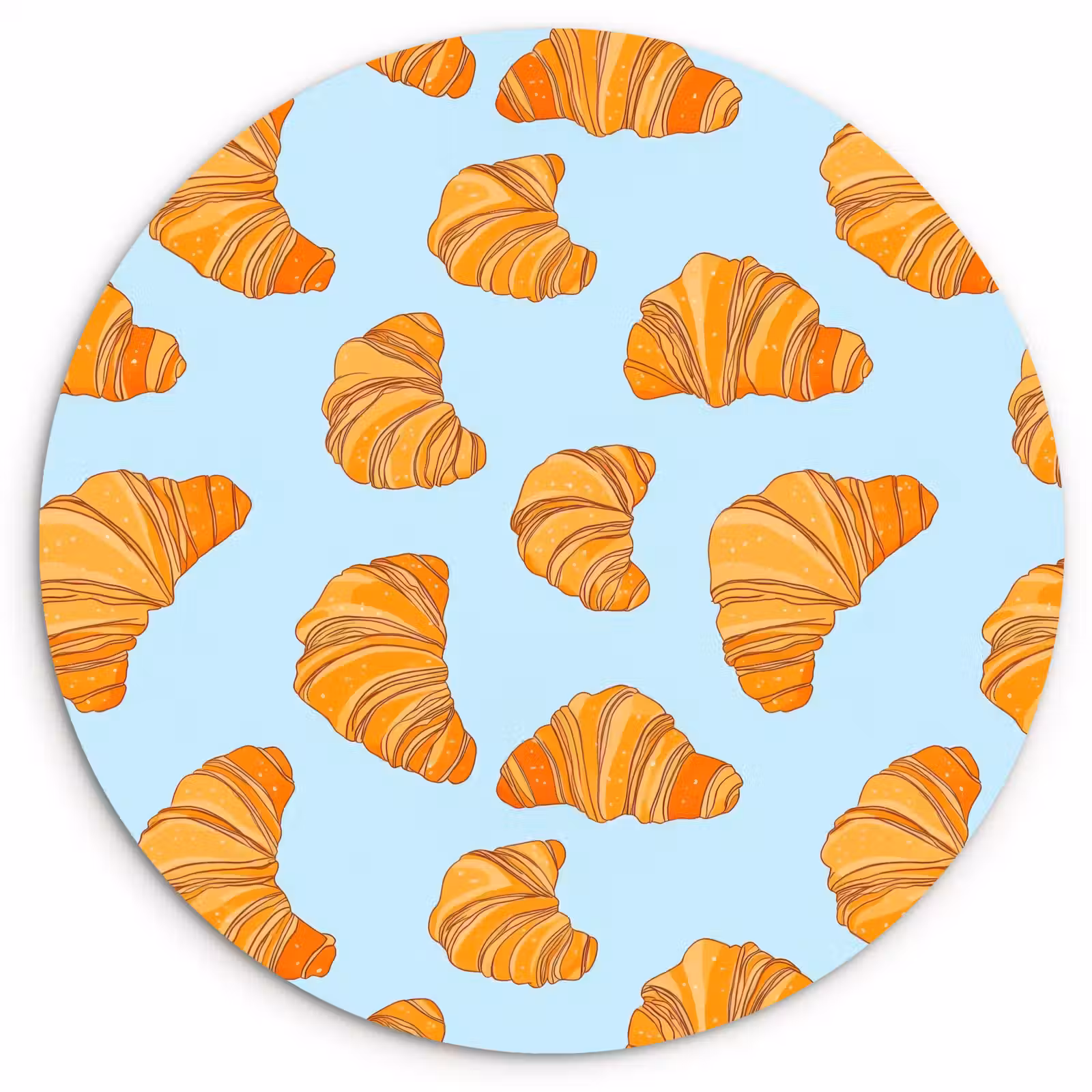 Muurcirkel - Croissant - Speels - Blauw — 1