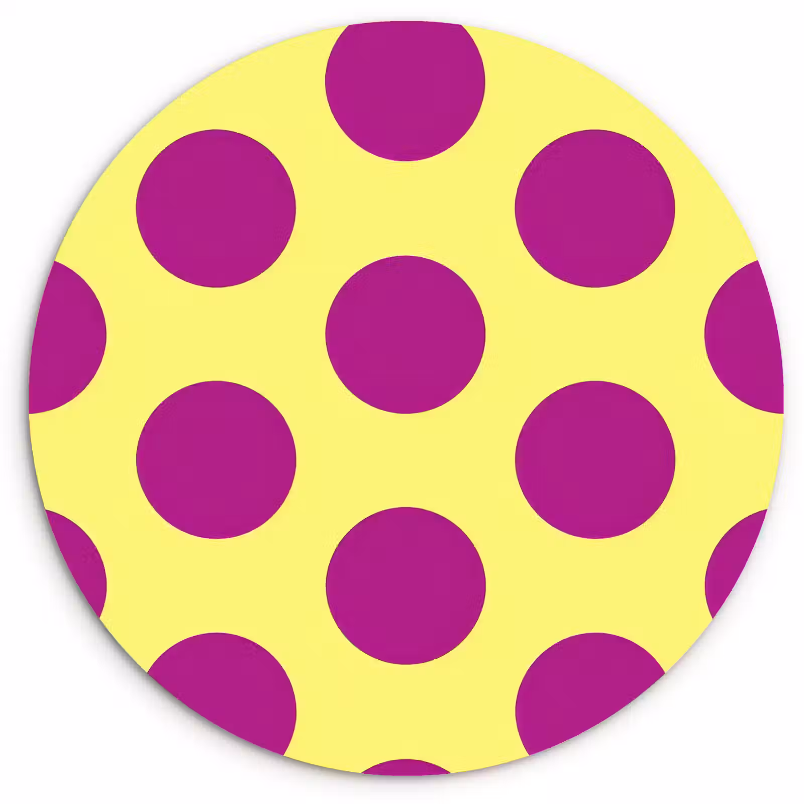 Muurcirkel - Dots - Klassiek - Geel — 1