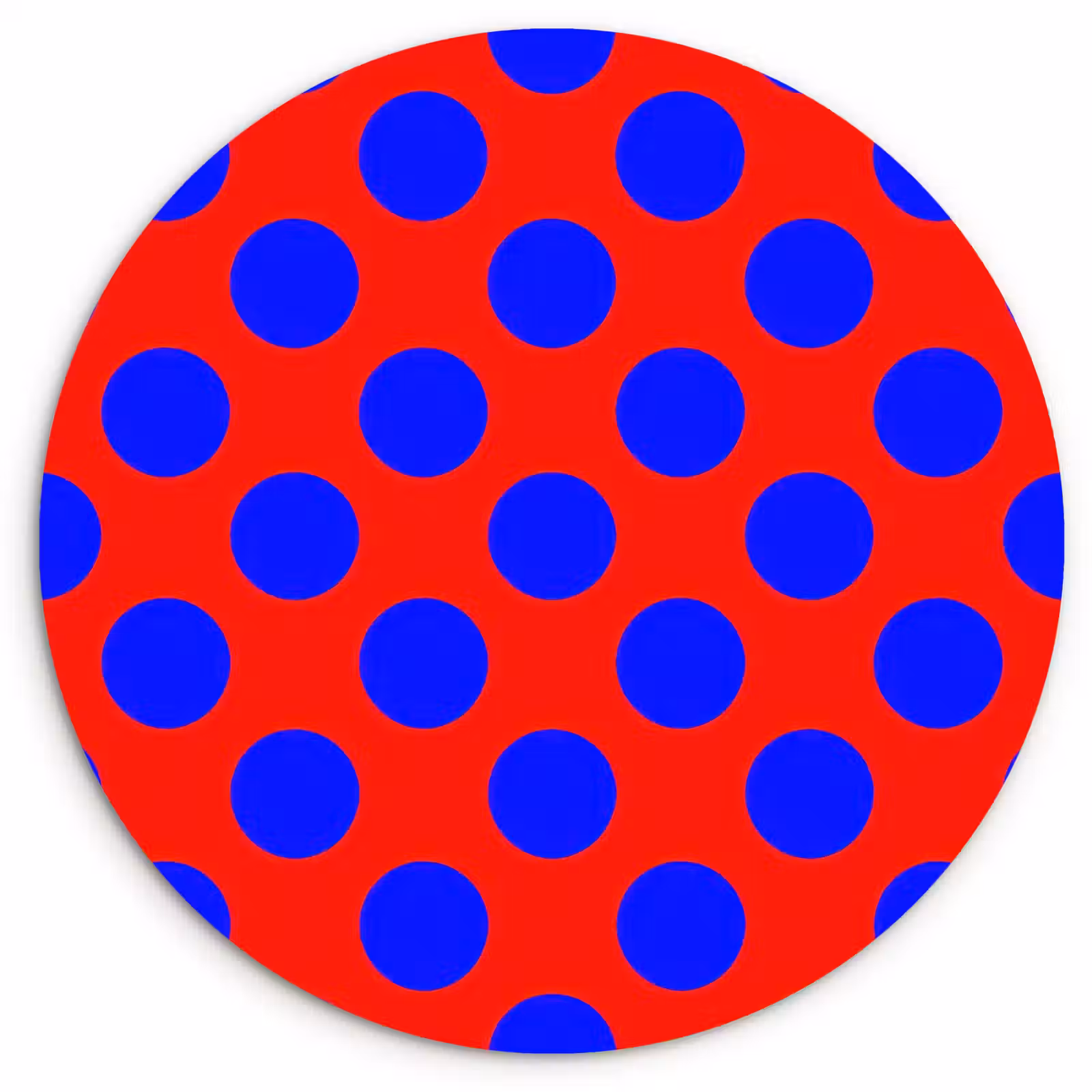 Muurcirkel - Dots - Klassiek - Rood — 1