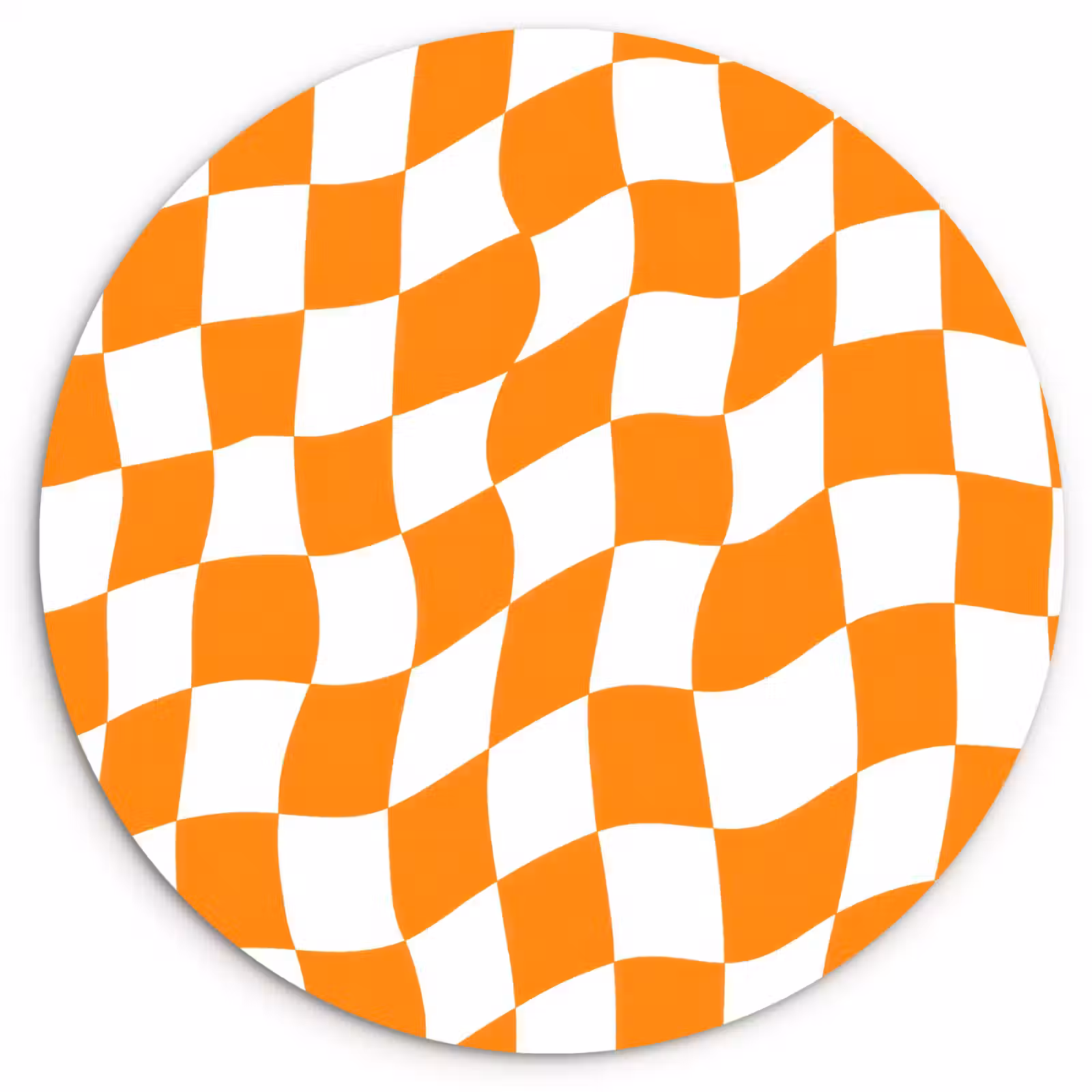 Muurcirkel - Golvend - Patroon - Oranje — 1