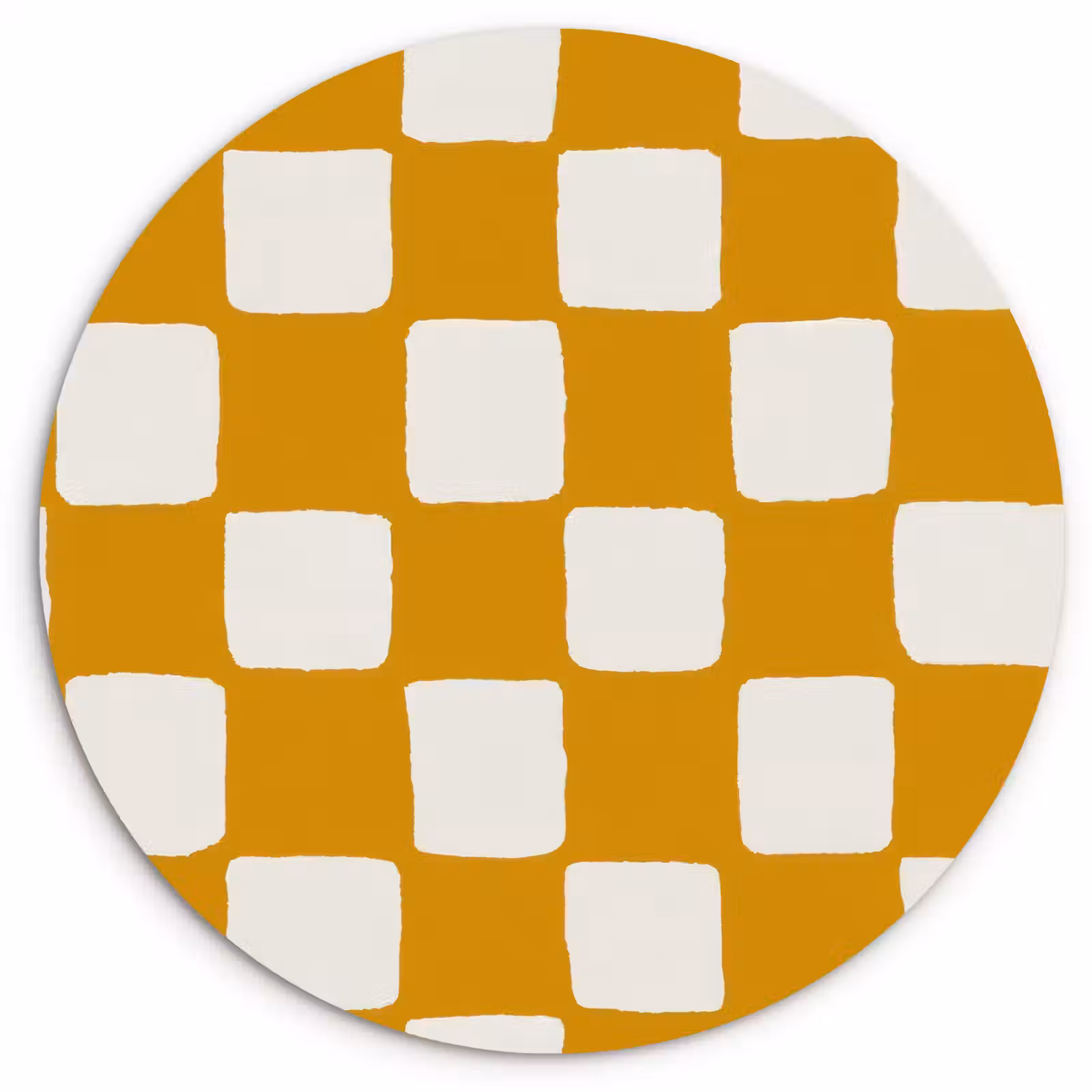 Muurcirkel - Grafisch - Patroon - Oker — 1