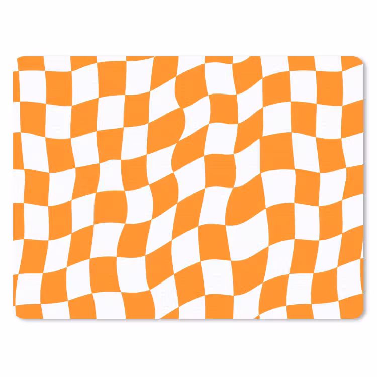 Muismat - Golvend - Patroon - Oranje — 1