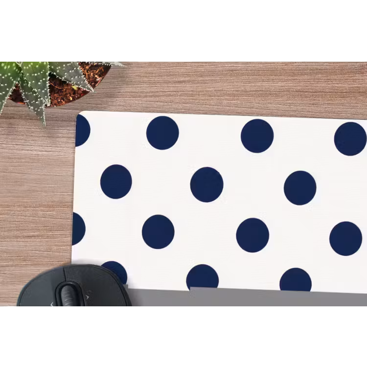 Muismat - Klassiek - Stippen - Blauw — 4