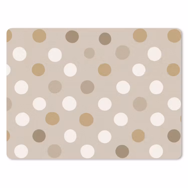 Muismat - Polka - Dots - Beige — 1