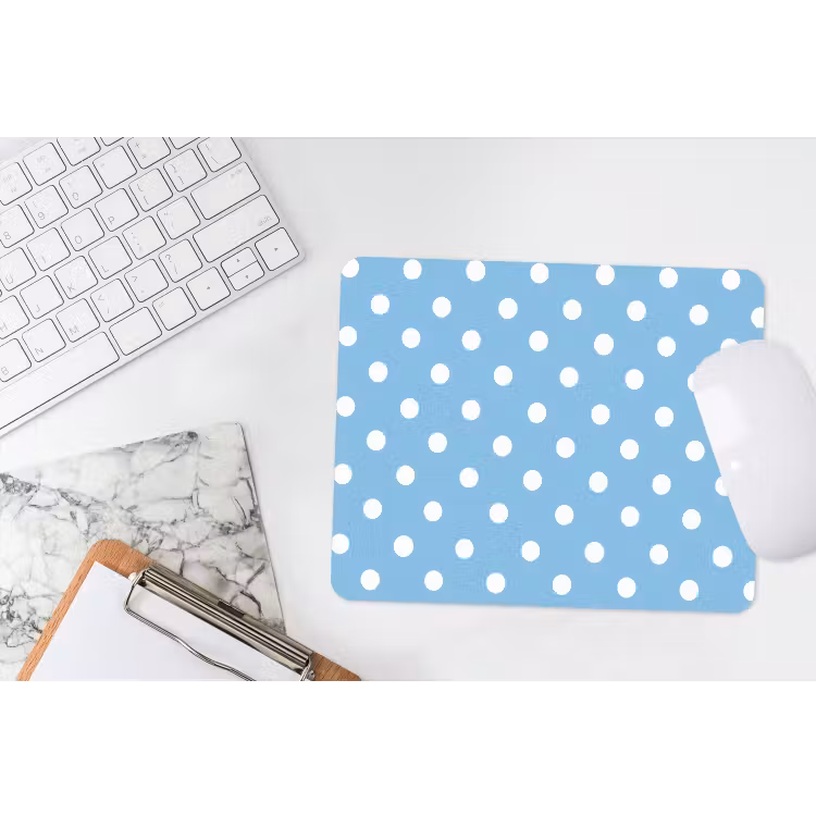 Muismat - Polka - Dots - Blauw — 2