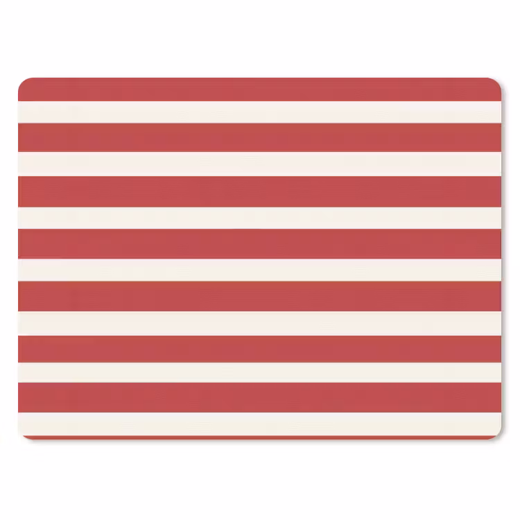 Muismat - Strepen - Patroon - Rood — 1