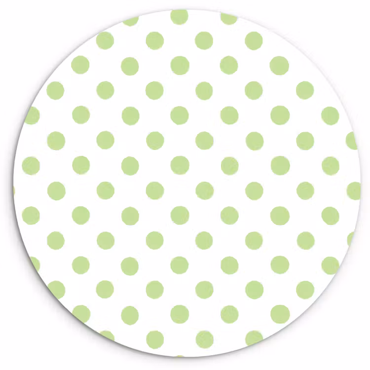 Muurcirkel - Dots - Klassiek - Groen — 1