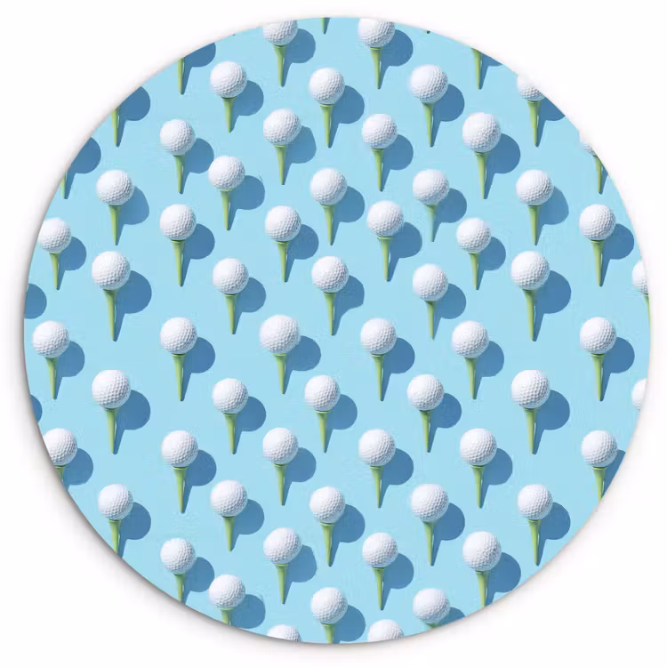 Muurcirkel - Golf - Ballen - Blauw — 1