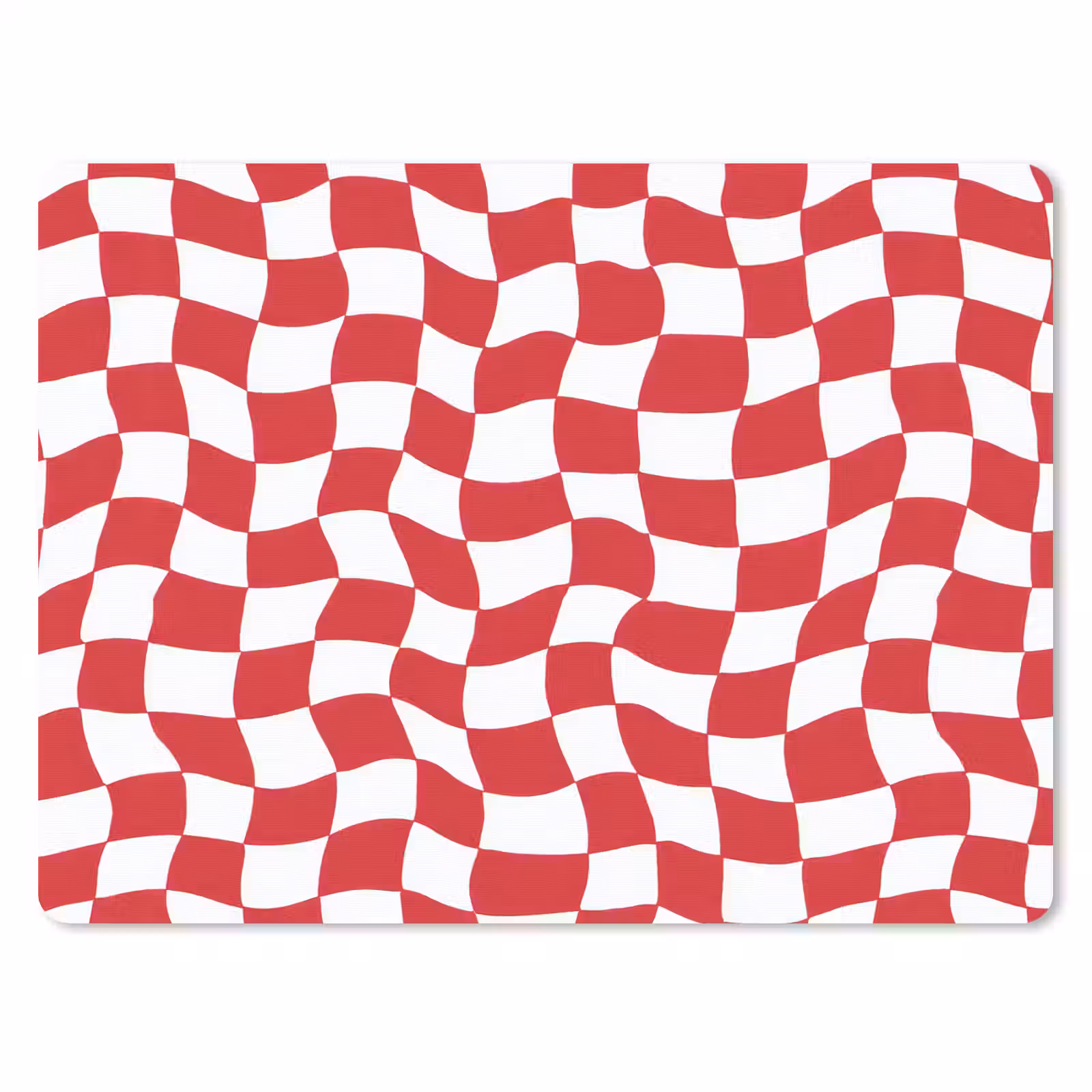 Muismat - Golvend - Patroon - Rood — 1