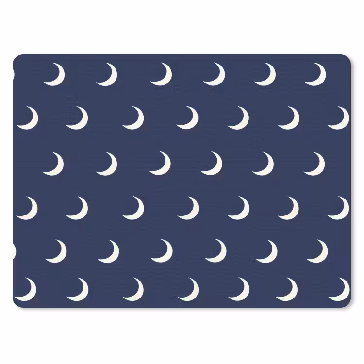 Muismat - Patroon - Manen - Blauw — 1