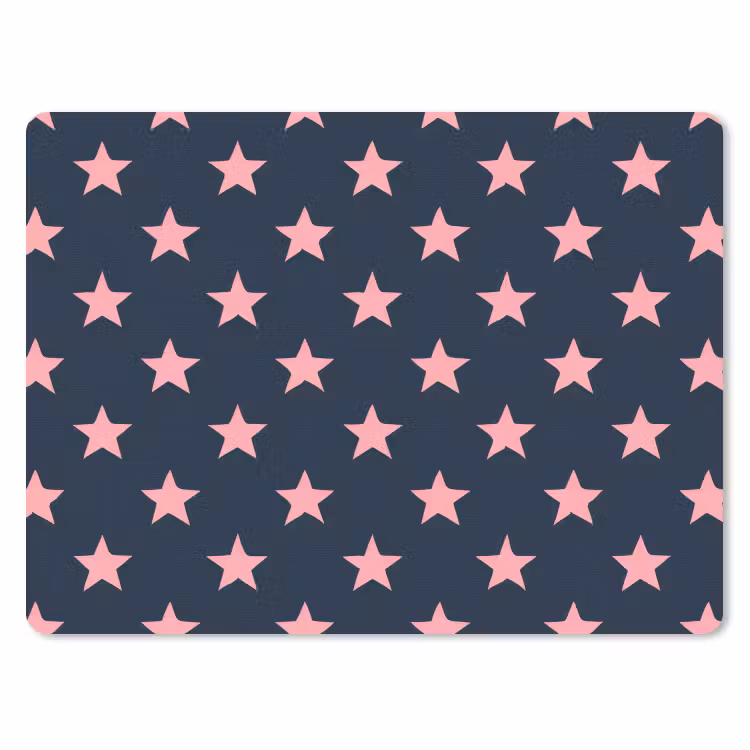 Muismat - Patroon - Sterren - Roze — 1