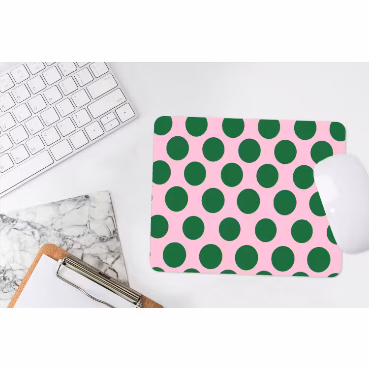 Muismat - Polkadots - Patroon - Groen — 2