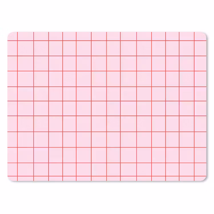 Muismat - Raster - Patroon - Roze — 1