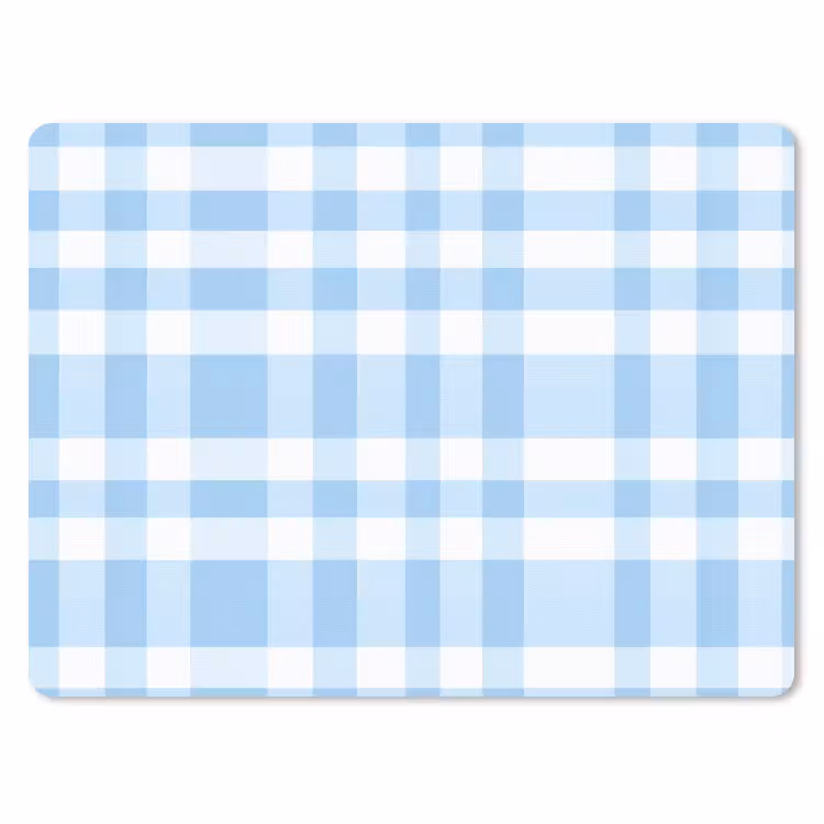 Muismat - Ruit - Patroon - Blauw — 1