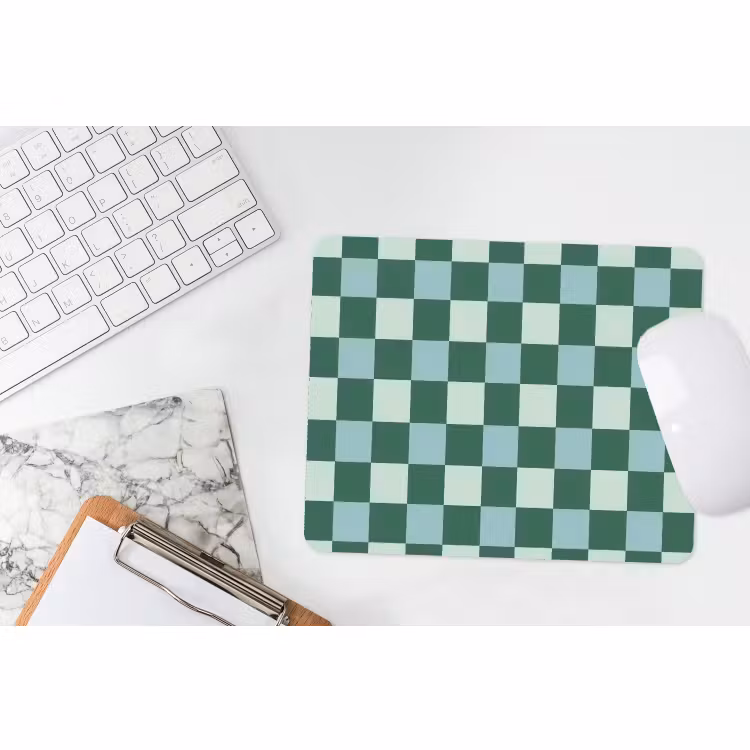 Muismat - Schaakbord - Klassiek - Groen — 2
