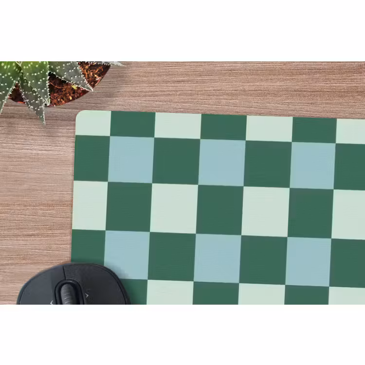 Muismat - Schaakbord - Klassiek - Groen — 4