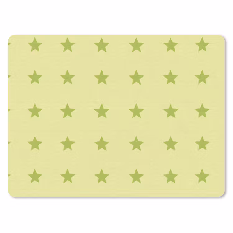 Muismat - Sterren - Patroon - Groen — 1