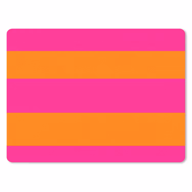 Muismat - Strepen - Horizontaal - Roze — 1