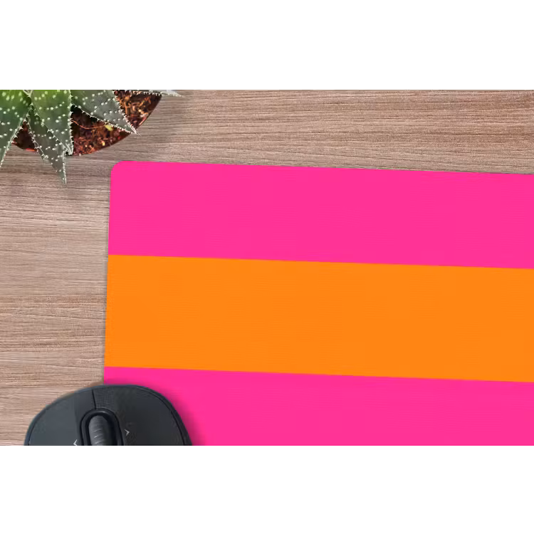 Muismat - Strepen - Horizontaal - Roze — 4