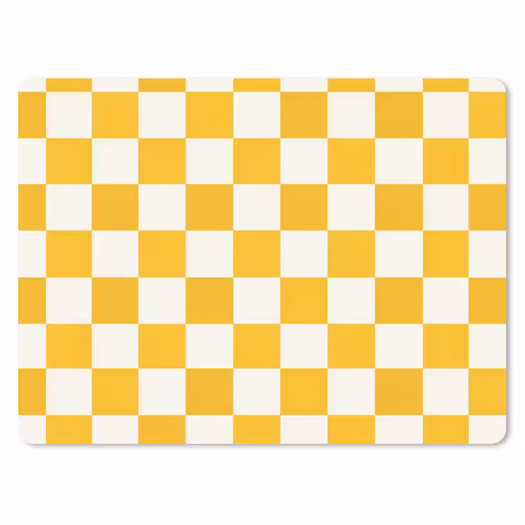 Muismat - Traditioneel - Patroon - Geel — 1