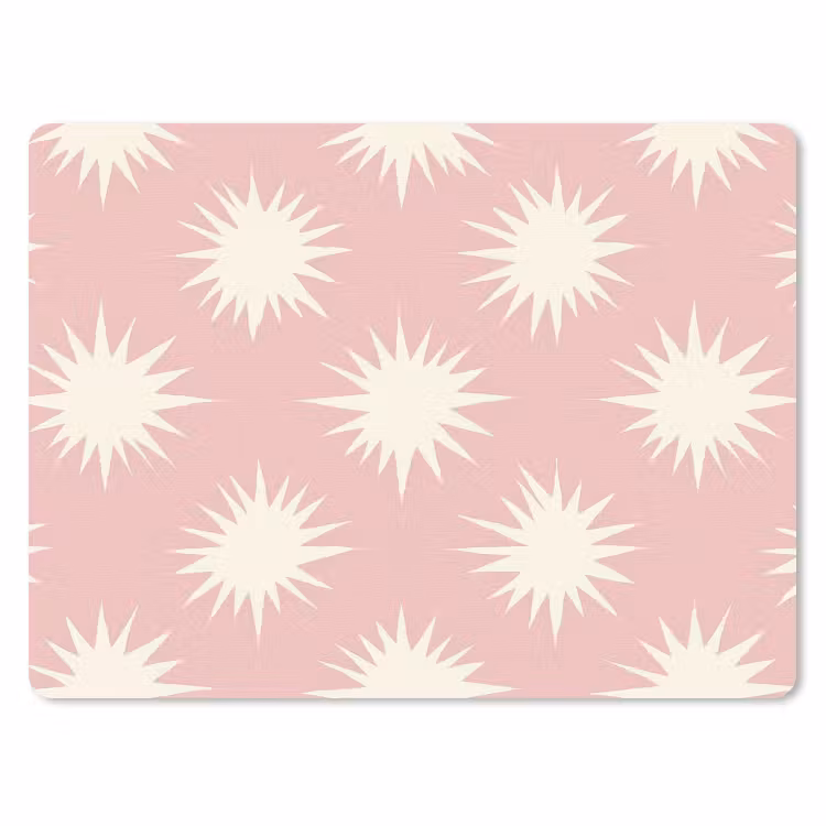 Muismat - Zonnen - Patroon - Roze — 1