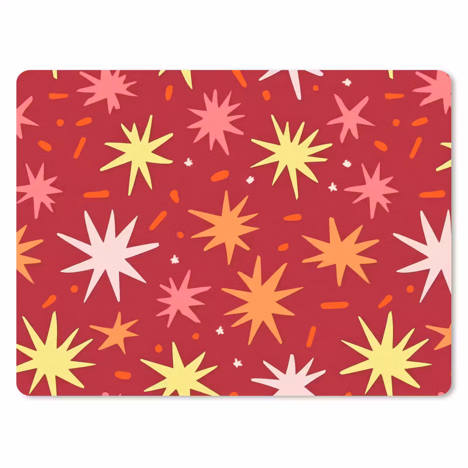 Muismat - Sterren - Speels - Rood — 1