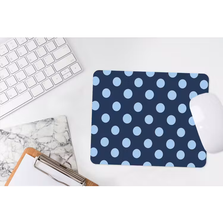 Muismat - Klassiek - Dots - Blauw — 2
