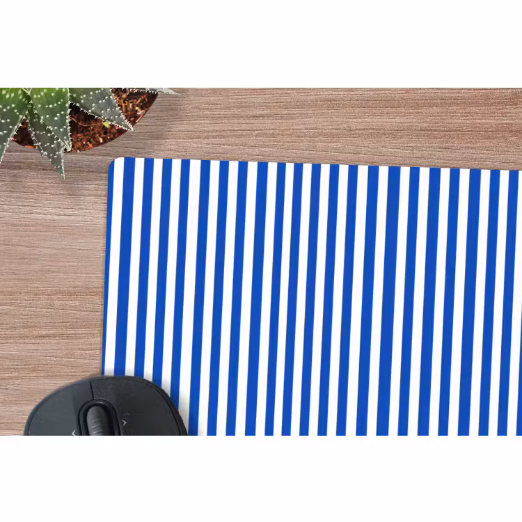 Muismat - Klassiek - Strepen - Blauw — 4