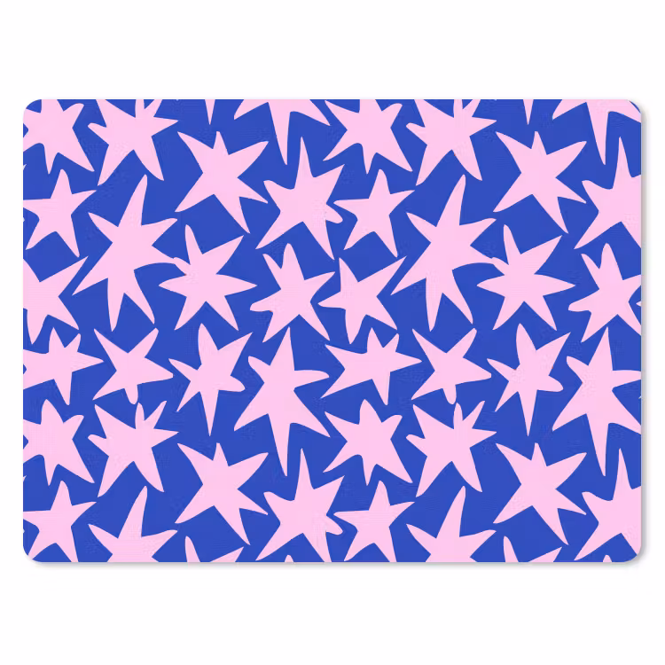 Muismat - Modern - Sterren - Blauw — 1