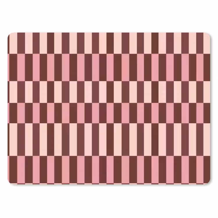 Muismat - Roze - Rood - Blokjes — 1