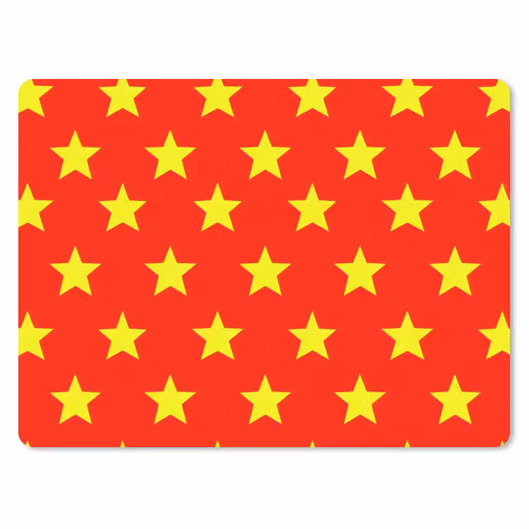 Muismat - Ster - Patroon - Geel — 1