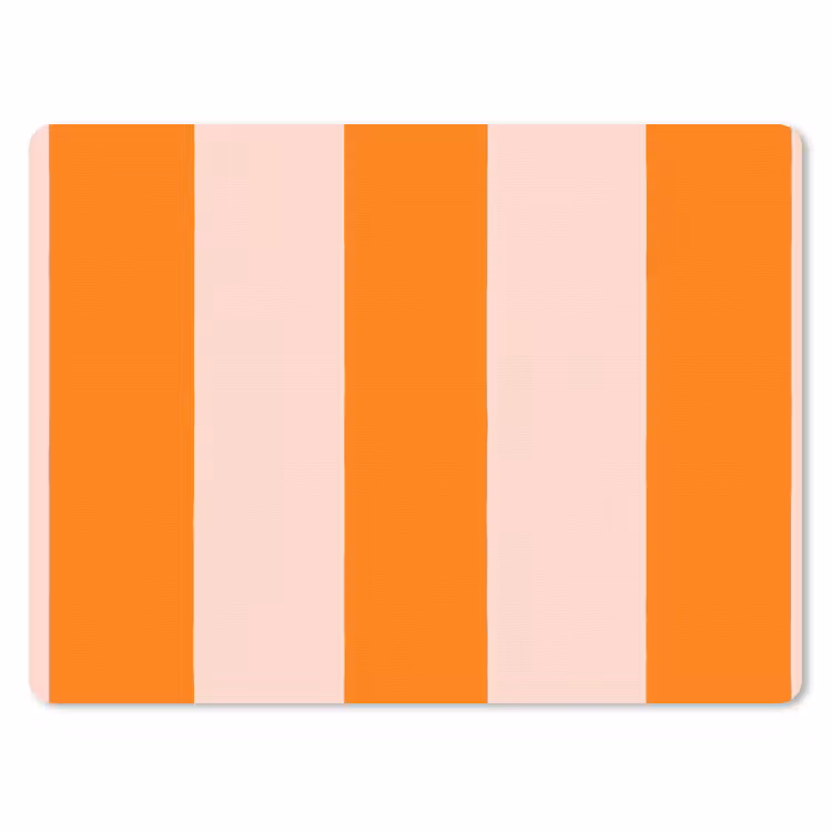 Muismat - Strepen - Modern - Oranje — 1