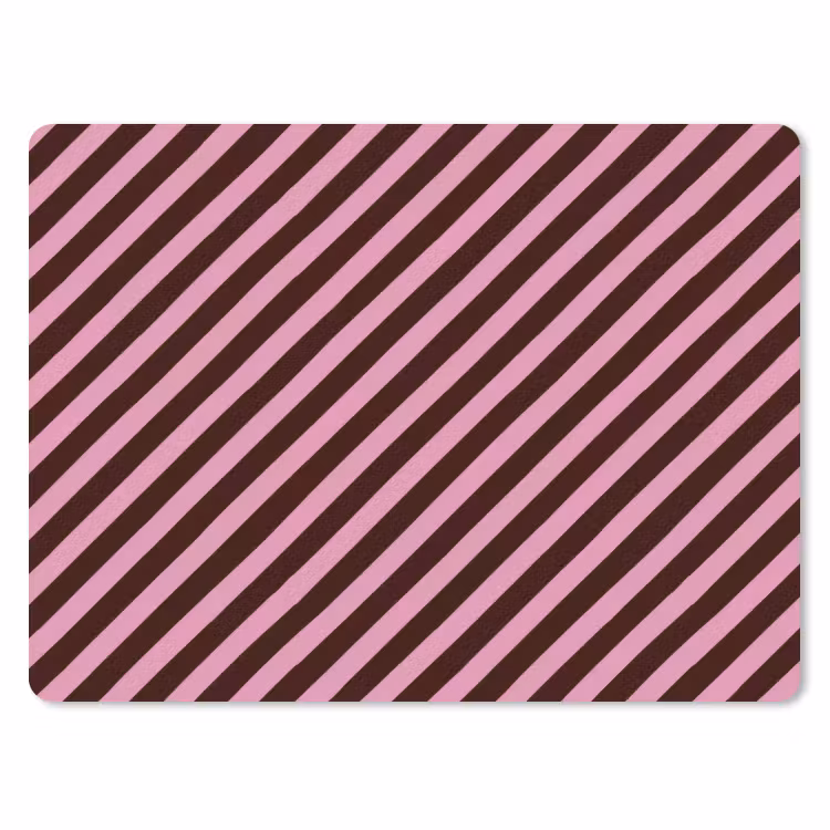 Muismat - Strepen - Roze - Bruin — 1