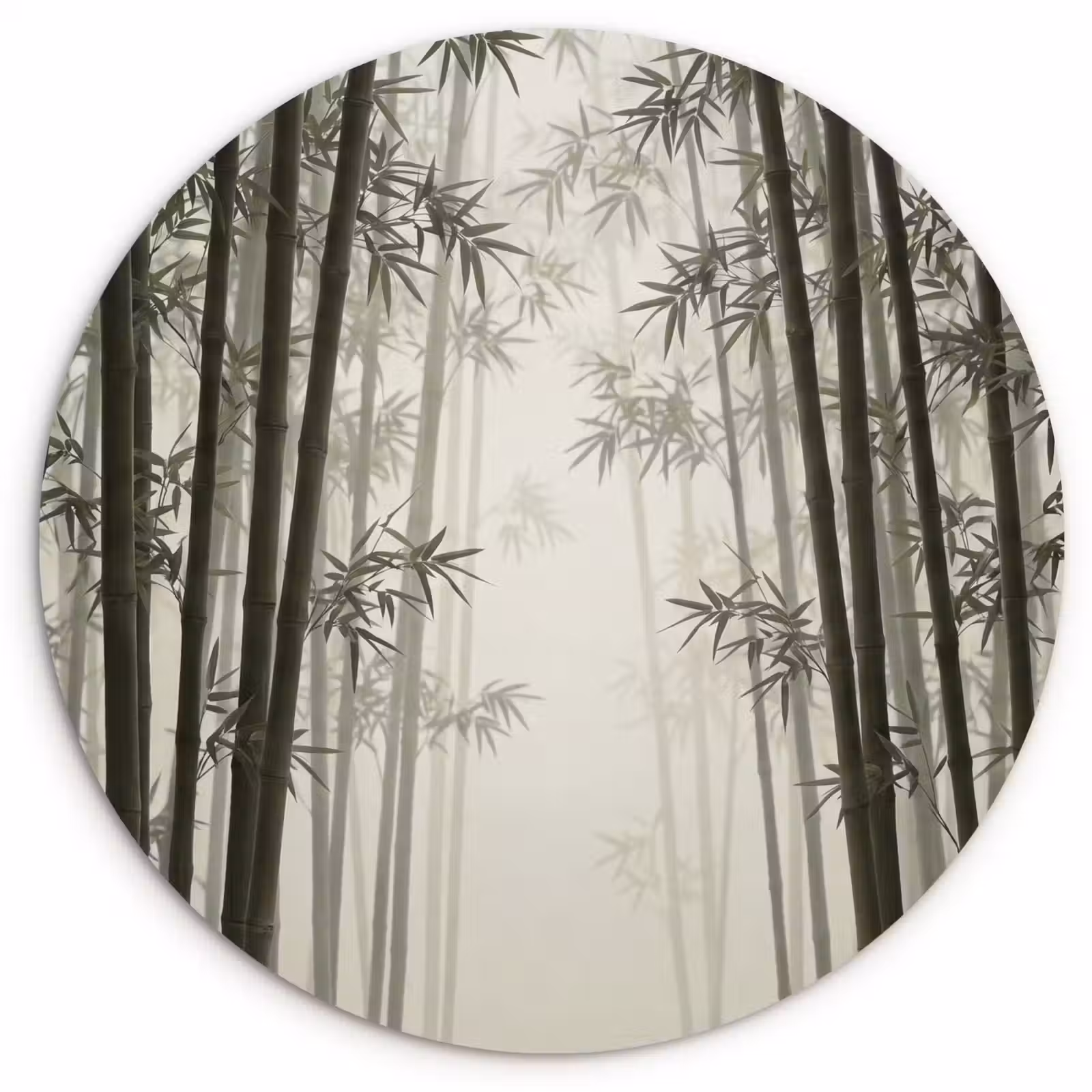 Muurcirkel - Bamboe - Bos - Mist - Natuur — 1